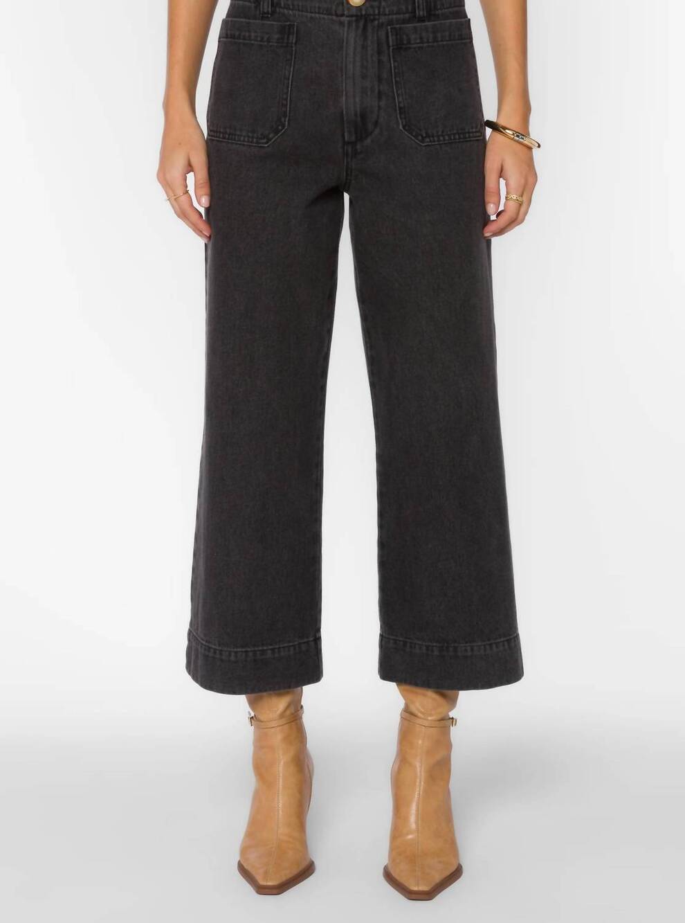 NEW VELVET HEART alyx faded jeans in black